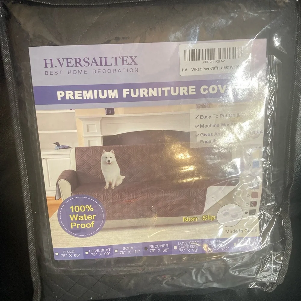 H. Versaillex Best Home Premium Black Quilted Recliner Clover